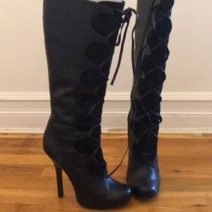 Bebe over the knee heeled boots